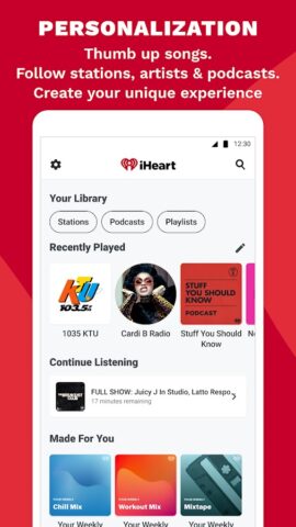 iHeart: Radio, Podcasts, Music per Android