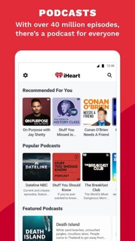 iHeart: Radio, Podcasts, Music untuk Android