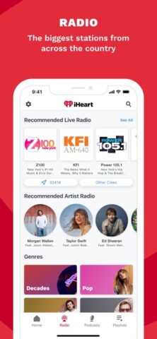iHeart: Radio, Podcasts, Music لنظام iOS