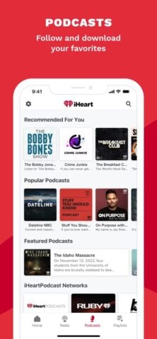 iHeart: Radio, Podcasts, Music for iOS
