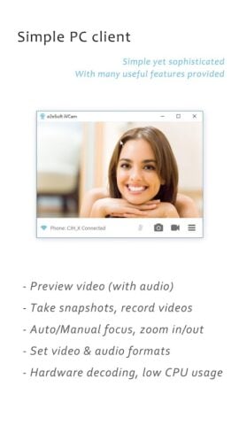 iVCam Webcam pour Android