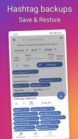in Tags – AI Hashtag generator cho Android