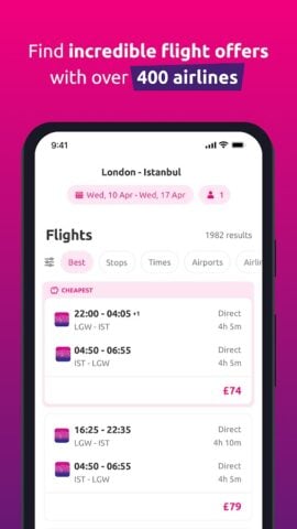 Android용 lastminute.com – Travel Deals