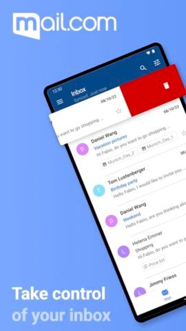 Android 用 mail.com: Mail app & Cloud
