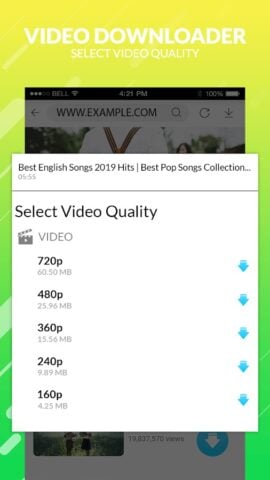 Android için mp4 video downloader