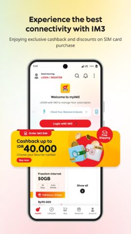 myIM3: Data Plan & Buy Package für Android