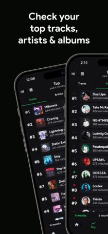 stats.fm pour Musique Spotify pour iOS