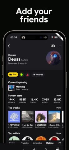 stats.fm for Spotify لنظام Android