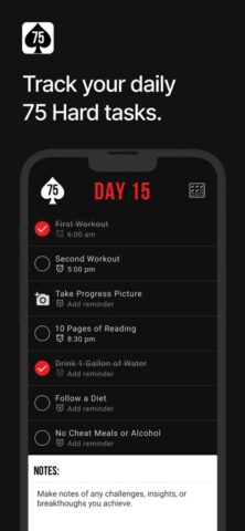 75 Hard для iOS — скриншот 1