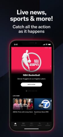 ABC: Watch Live TV & Sports สำหรับ iOS