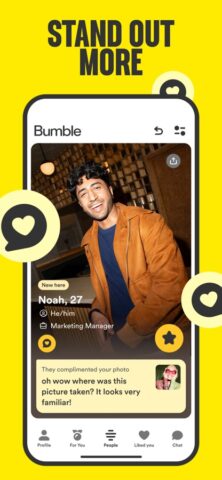 iOS 用 Bumble – 誠実なマッチングアプリ