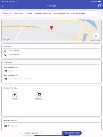 Delhi Metro Route Map and Fare für iOS