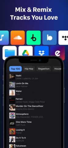 iOS için edjing Mix Müzik miksleme için