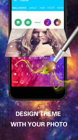 Emoji Keyboard Cute Emoticons для Android — скриншот 1