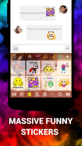 Emoji Keyboard Cute Emoticons для Android — скриншот 2