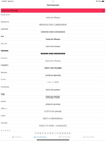 Font Generator — Cool Fonts для iOS — скриншот 3