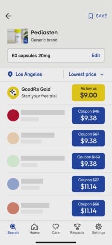 GoodRx: Prescription Saver untuk iOS