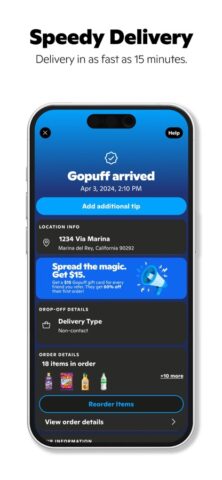 iOS için Gopuff – Food & Drink Delivery