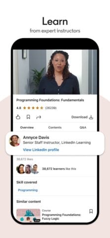 LinkedIn Learning para iOS