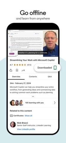 LinkedIn Learning para iOS