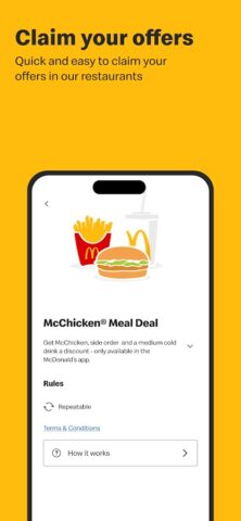 McDonald’s для Android — скриншот 4