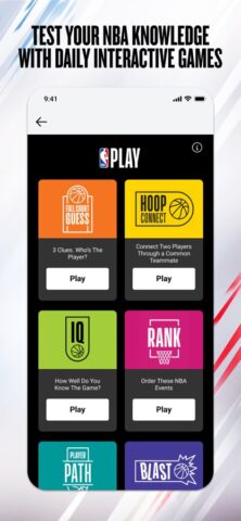 iOS 版 NBA：直播比賽和比分