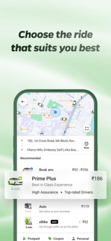 Ola Cabs untuk iOS