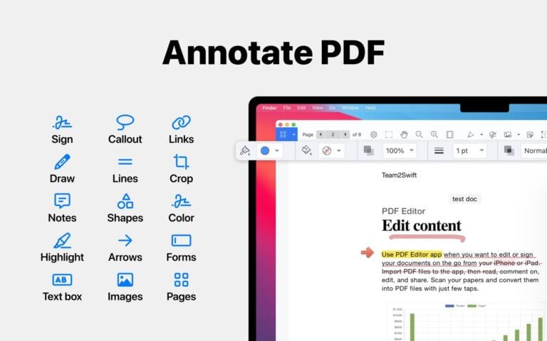 Modifier PDF pour iOS