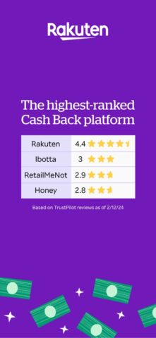 iOS 版 Rakuten: Cash Back & Deals