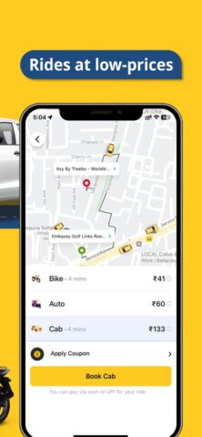 Rapido: Bike-Taxi, Auto & Cabs für iOS