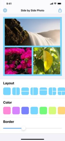 Side by Side Photo Editor Grid для iOS — скриншот 2