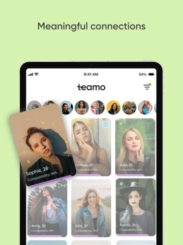 iOS 版 Teamo – 嚴肅的約會應用程序