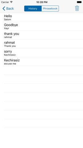 Uzbek English Translator для iOS — скриншот 5