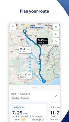 ViaMichelin GPS, Maps, Traffic для Android — скриншот 2