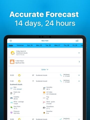 El Tiempo 14 Días – Meteored para iOS