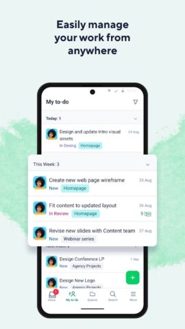 Wrike — управление проектами для Android — скриншот 1