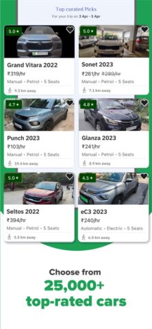 Zoomcar: Car rental for travel für iOS