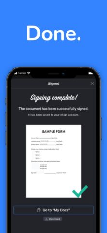eSign App для iOS — скриншот 3