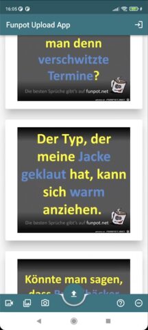 funpot Upload App для Android — скриншот 3