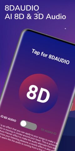 8D Audio Converter & 8D Music для Android — скриншот 1