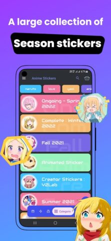 +999K Anime Stickers WASticker для Android — скриншот 3