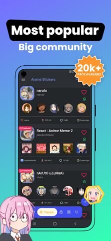 +999K Anime Stickers WASticker для Android — скриншот 4