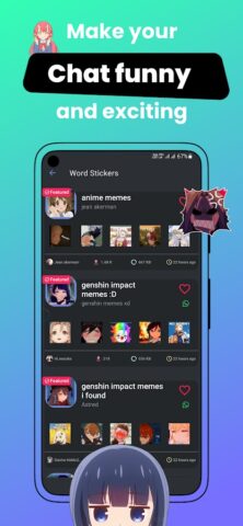 +999K Anime Stickers WASticker для Android — скриншот 5