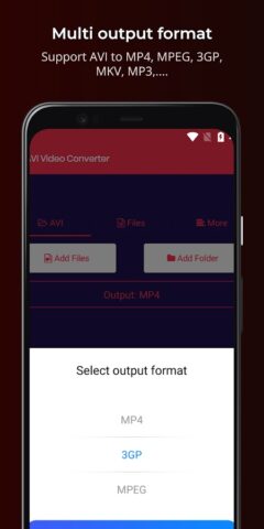 AVI to MP4 Converter для Android — скриншот 2