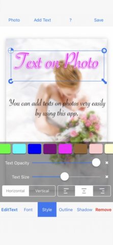 Text on Photo Lite для iOS — скриншот 2