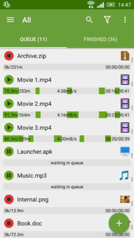 Advanced Download Manager для Android — скриншот 1