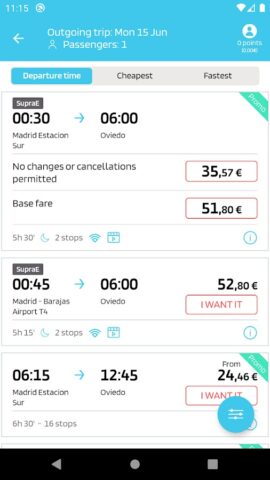 Alsa: Compra billetes de bus для Android — скриншот 2