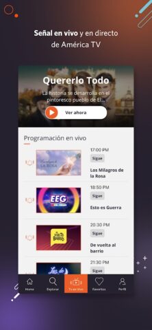 América tvGO Int. для Android — скриншот 2