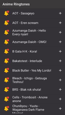 Anime Ringtone — Notification для Android — скриншот 4