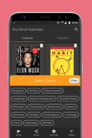 Резюме любой книги для Android — скриншот 3